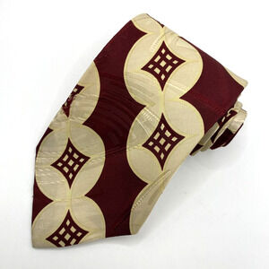 VTG 80s Polo Ralph Lauren Silk Tie The Hollywood Collection Burgundy Necktie USA